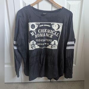 Black My Chemical Romance Ouija Long Sleeve Shirt